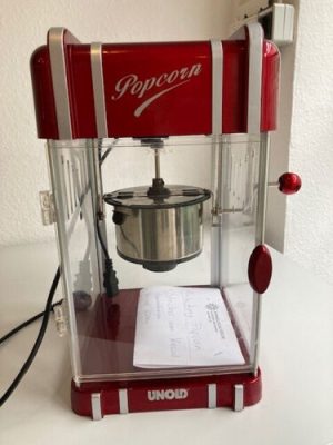 Popcorn Maschine (Hinweis: nur für kleine Mengen geeignet!)